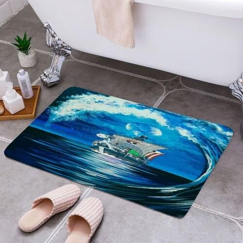 Ocean One Piece Anime 3D Print Doormats Rectangle Non-Slip DoorMat Bedroom Kitchen Entrance Print Door rugs Dropshipping