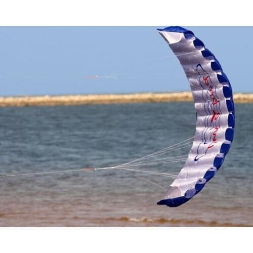 1.4m Dual Line Stunt Parafoil Parachute Surfing Kite Paragliding Nylon Kite Sports Beach Dual Line Flying Kite Outdoor Toys
