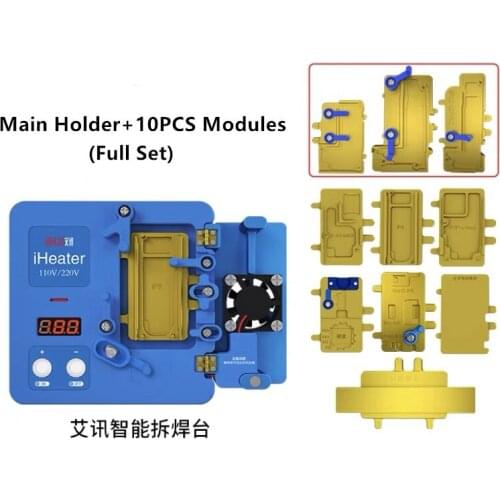 JC iHeater Rework Station For iP 12mini 12 11 Pro MAX X XS Motherboard Rear Camera Frame Disassemble Desoldering Heating Plate