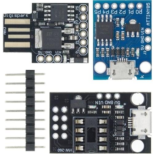 TINY85/ATTINY85 Digispark Kickstarter Micro Development Board ATTINY85 Module for Arduino IIC I2C USB Blue Black