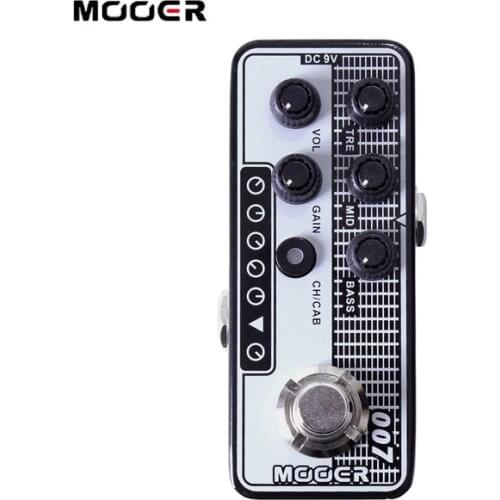 MOOER MICRO Series 007 Regal Vintage Tone Digital Preamp Preamplifier Guitar
