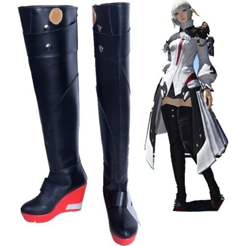 Unisex Anime Cosplay Final Fantasy XIV FF14 Thancred Cosplay Costumes Boots Custom Made