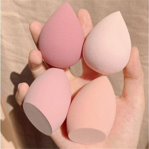 4pcs Makeup Sponge Powder Puff Dry and Wet Combined Beauty Cosmetic Ball Foundation Powder Puff Bevel Cut Make Up Sponge Tools