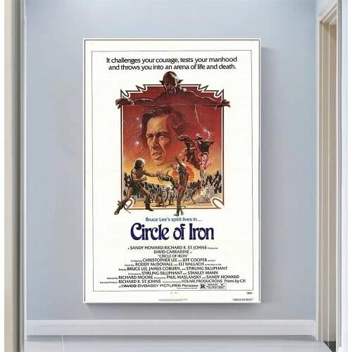 V2199 Circle of Iron Vintage Classic Movie Wall Silk Cloth HD Poster Art Home Decoration Gift