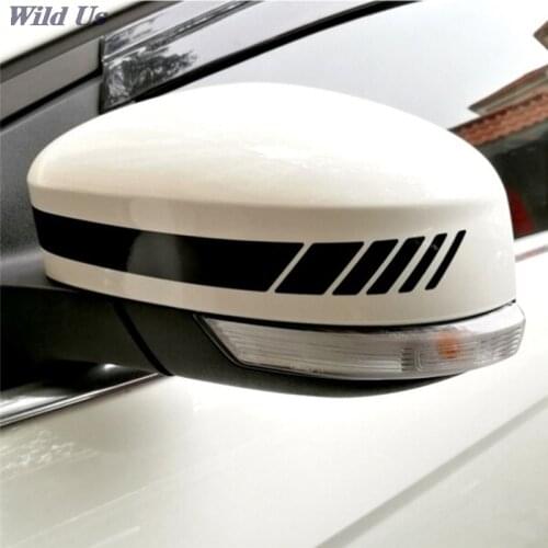 1Pcs 20*2cm Car Stickers Reflective Vinyl Rearview Mirror Decals DIY Exterior Accessories