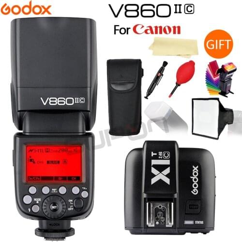 Godox V860II-C/N/S TTL HSS Flash Speedlite with 2000mAh Li-on Battery Camera Flash +XIT Wireless Trigger for Canon/Nikon/Sony