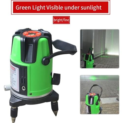 2 Lines 3 Lines 5 Lines Green Laser Level Outdoor Laser Super Light Line 2/3/5 Rechargeable Infrared Self- leveling Laser Levels