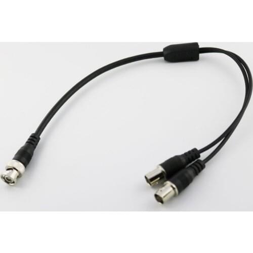 10pcs BNC Male to 2x BNC Female Y Type Splitter Combiner Adapter Test Probe Wire Cable 40cm