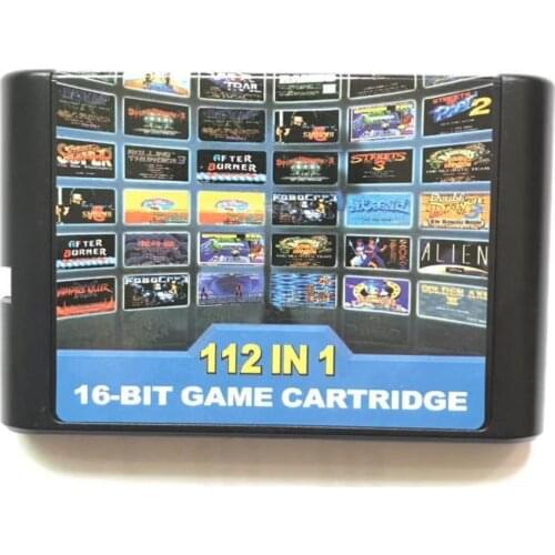 112 In 1 Hot Game Collection Cartridge for 16 bit sega Megadrive Genesis Game Player