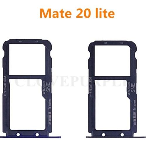 20PCS Nano SIM/ Micro SIM Card Tray Holder Micro SD Card Slot Holder Adapter for Huawei Mate 20 lite / Maimang 7