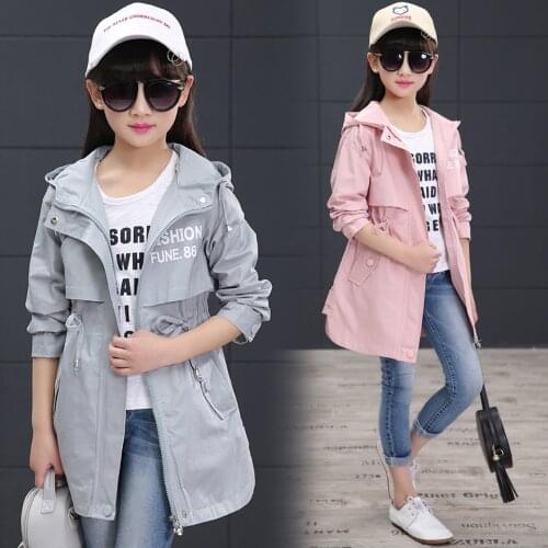 2018 Girl Jacket Baby Girl Jacket Spring Autumn Letter Clothes Baby Girl Clothes Windproof Coat Princess Children Outerwear