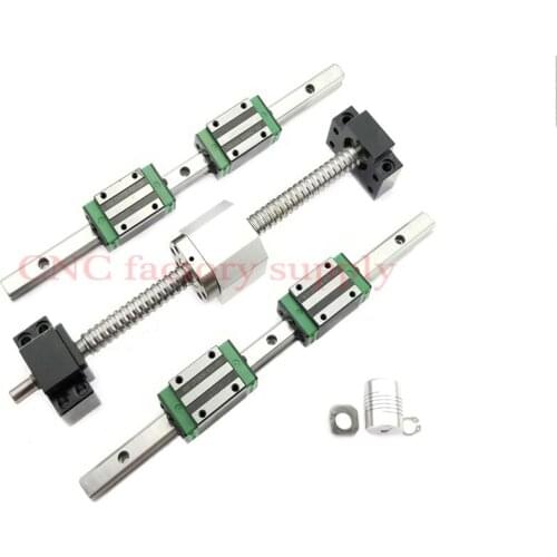3D print parts CNC router SFU1605-700mm750mm800mm850mm900mm ballscrew set+HGR15 linear rail+HGH15CA carriage or HGW15CA block