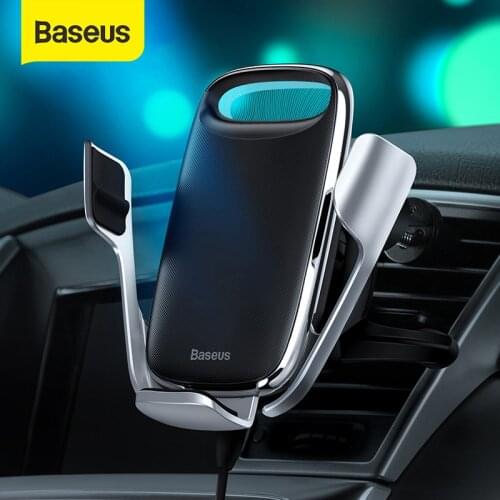 Baseus 15W Qi Wireless Car Charger For iPhone 11 Fast Car Wireless Charging Holder For Samsung S20 Xiaomi Mi10 Induction Charger