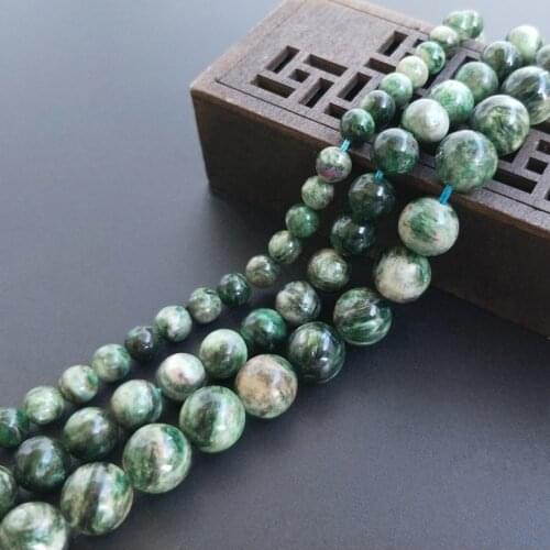 AAA LOOSE BEADS Green Lepidolite Round 6/8/10/12mm Wholesale for DIY jewelry necklace