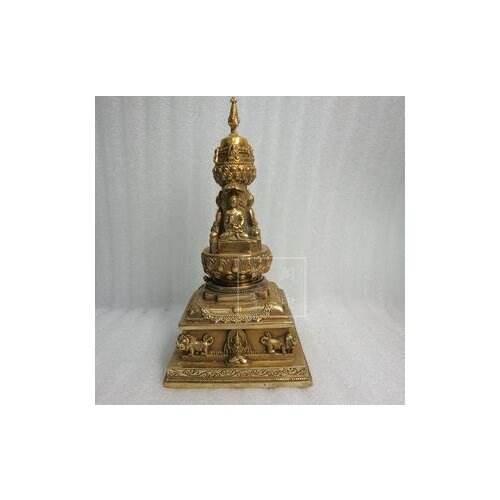 Pure copper Stupa, pagoda, buddha tower, King Kong Xu Mizuo, Xumizuo, Xumitan, Kingkongzuo, Buddhist relics, sumeru