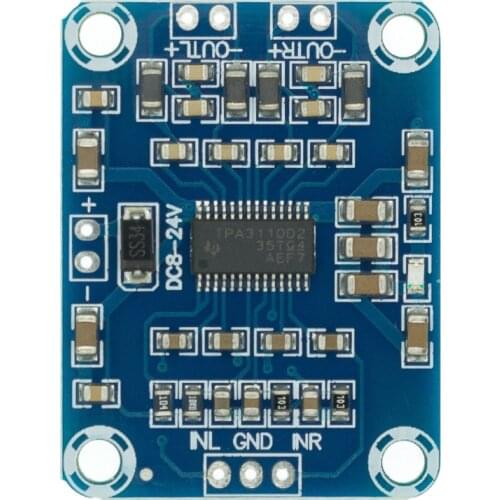 TPA3110 2X15W Digital Audio Stere Amplifier Board Module Mini Binaural AMP Controller 100dB DC 8-18V Max 3A