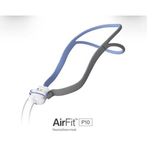 CPAP AirFitP10 Nasal Pillows with Headgear and Three Pillows for Sleep Snoring and Apnea
