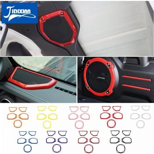 JIDIXIAN Car Door A Pillar Roof Speaker Decoration Cover for Jeep Wrangler JL Gladiator JT 2018-2021 Interior Accessories