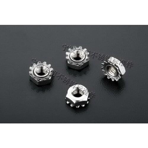 500pcs/lot Stainless steel K-nuts K kep nut M3 M4 M5 M6