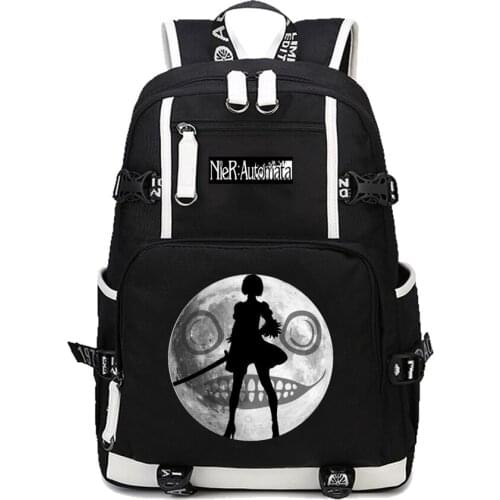 Game NieR:Automata backpack YoRHa Type No. 2B backpack School Bags Teenages Children Shoulder Bags Rucksack Unisex Backpacks