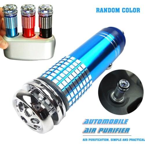 4 Colors Car Oxygen Bar 12 V Ionic Air Purifier Ozone Ionizer Fresh Air Cleaner Mini Auto Car Vehicle Oxygen Bar Accessories