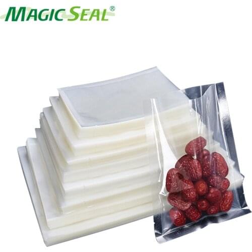 MAGIC SEAL 100pcs/lot Kitchen Vacuum Bags For Food Vacuum Sealer Packing Machine Food Storage Bag PE+PA Composite Food Bag