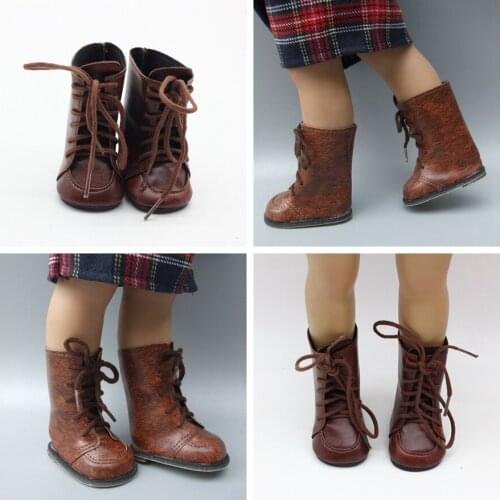Doll Boots Fit for 18 inch American Dolls Long Boots Shoes For Doll Accessory Baby Doll Winter Chirstmas Shoes Gift For Girl
