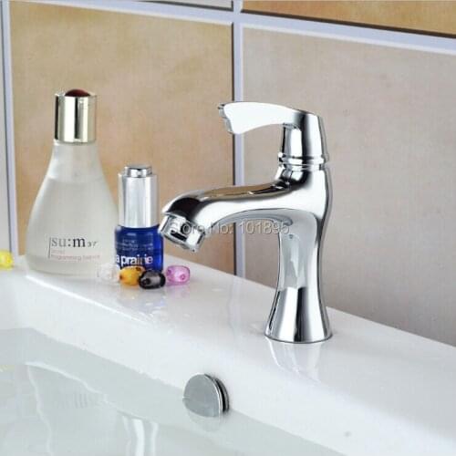 L16775 Luxury Deck Mounted Brass Material Cold Water Basin Tap