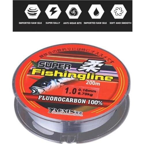 200 Meters Super Pull Nylon Fishing Line Large Horse Fishing Line High Strength Sea Bream Line Water Cut Is Good 2020