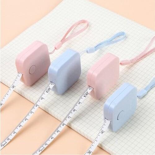 Cute Ruler Mini Tape Meter Tape Tailor Ruler Keychain Measuring Tape Clothing Size Tape Measure Sewing Tools Accessory