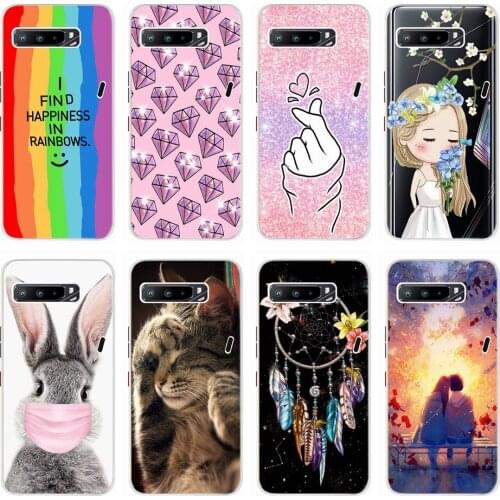 Soft Silicone Case For Asus ROG Phone 3 ZS661KS Transparent TPU Cover Cases For Asus_I003D I003DD ROG Phone3 Zs661ks Bumper