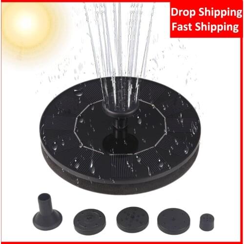 MINI Solar Powered Floating Bird Bath Water Panel Fountain Pump Garden Pond Pool Water Fountain In Stock