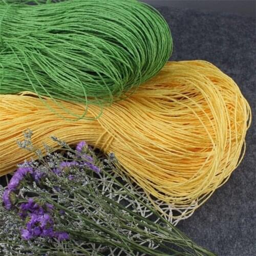 Wholesale 500g/lot Raffia Straw Yarn Hot Summer Hat Yarn Crocheting Yarn for Handmade Hats Baskets Handcrafts