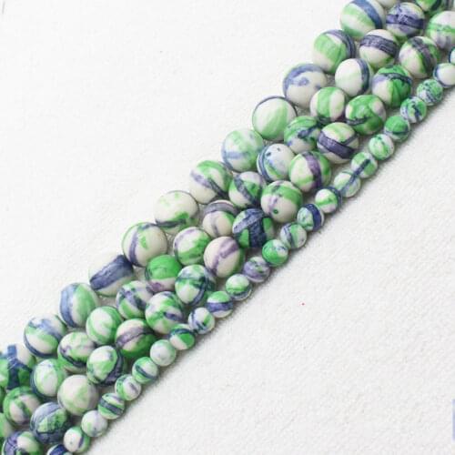 Wholesale 4-12mm Multi-Color Stripe Jaspers Round loose beads 15" bjs1, For Jewelry making, can mixed wholesale
