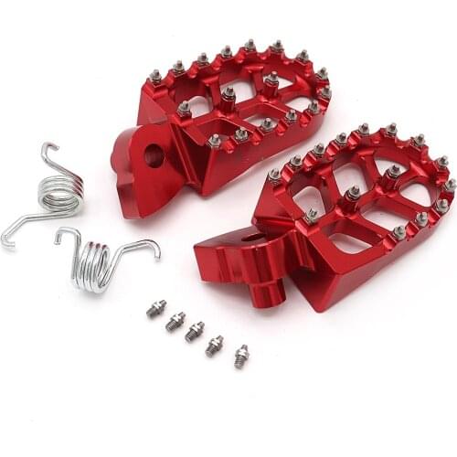 3 Color Motorcycle CNC FootRest Footpegs Foot Pegs Pedals For YAMAHA 65 85 125 250 426 450F FX WR YZ Dirt Pit Bike Motocross