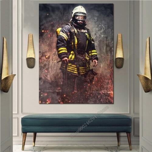 Full square diamond painting Hero Fireman 5d cross stitch set diamond embroidery full round drill diamond art Firefighter FF2427