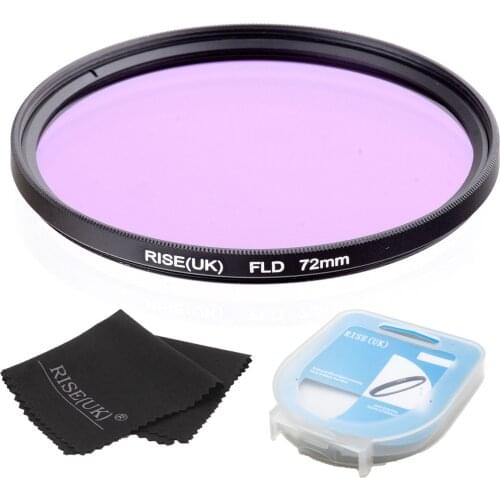 RISE(UK) 72mm Florescent Lighting Daylight FLD Lens Filter For Canon sony DLSR camera