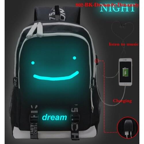 Dream Merch Print Travel Backpacks Men Women Usb Charging Travel Bags Backpack Outdoor School Bag Teengaer Backpack Sac A Dos