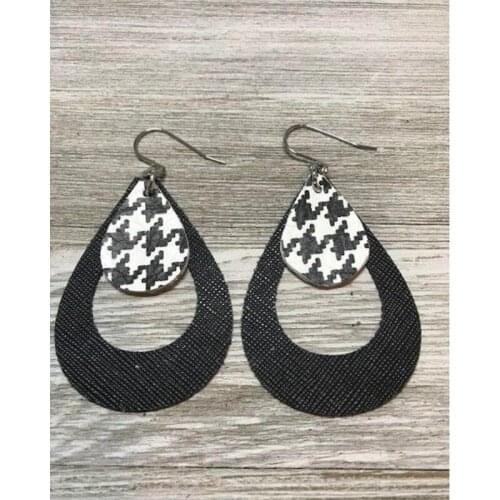 Earring Leathercraft Handmade DIY Cutter Wooden Cutting Die for Pendant Decor Punch Tool for Leather Fabric Paper Customized