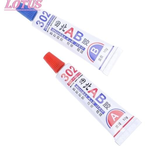 Super strong A/B glue, used for epoxy resin transparent glue, quick sol, glue fixing metal, wood, glass, ceramic, plastic. 2pcs