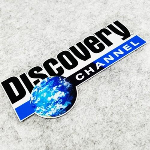 NO.S393 GalonDeco Fashion Car Exterior Accessories DISCOVERY CHANNEL Car Trunk Door Waist Line Reflective Stickers and Decals