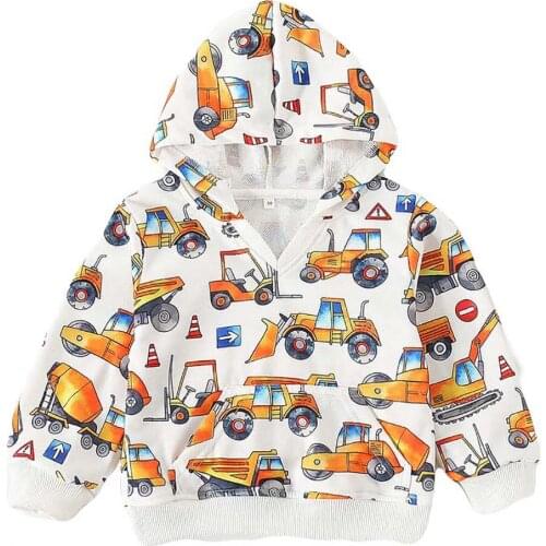 Children Sweatshirt Tops 2020Autumn Cartoon Printed Hoodies Tracksuit Hooded Sweatshirt For Vacation Party Holiday Unisex