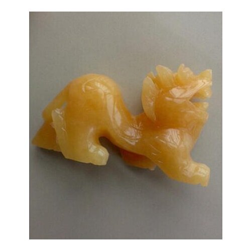 Free shipping Authentic pure jade rice topaz ornaments color honey yellow Seiko secret agents Length 15mm* width 40mm* height 8