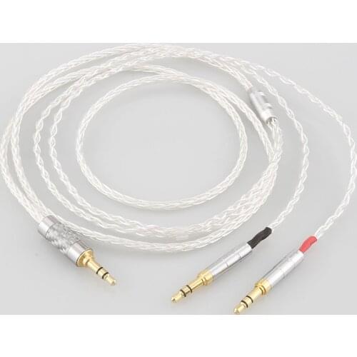 High Quality 8 Cores Silver Plated OCC Earphone Cable For Focal Clear Elear Elex Elegia Stellia