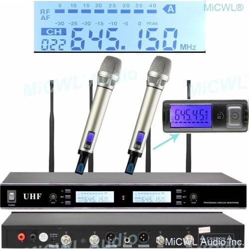High Quality Digital Wireless Microphone EW100 G4 True Diversity 2 Handheld Stage Performance Voice SKM2000 Microphones System