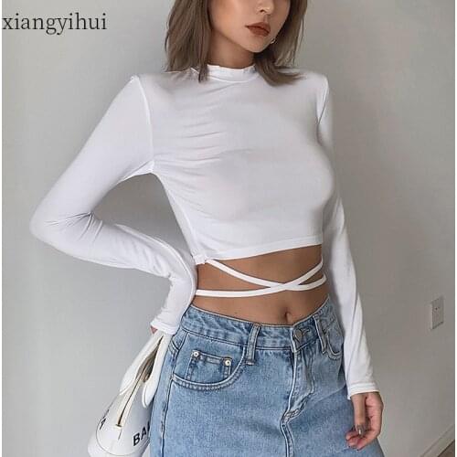 Женские базовые футболки Xiangyihui China At AliExpress