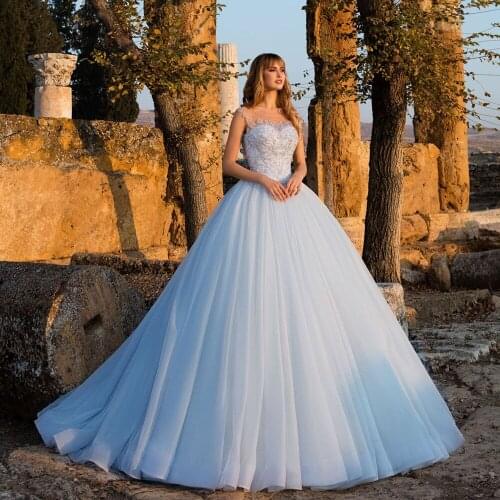 Robe De Mariee Luxury Ball Gown Wedding Dress Off the Shoulder Sukienka Na Wesele Beading Bodice Vestidos De Novia Bride Dresses