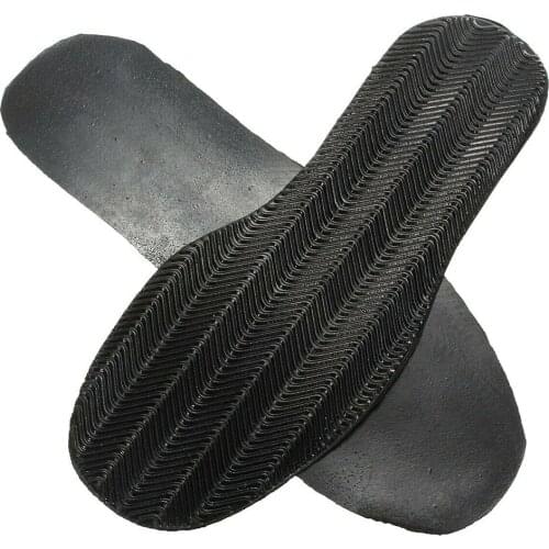 1 Pair Elastic Anti Slip Stick On Shoe Soles Heel Kit Outsole DIY Replacement Repair Protector Rubber Soft Thicken Flat