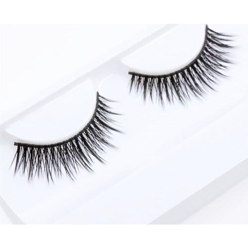 1 Pair False Eyelashes Thick 3D Crossing Natural Long Fashion Lashes Makeup Tools EM003
