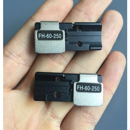 [100% New] 1pair 250um Fiber Holder FH-60-250 for FSM-60S 60R 80S 70S 22S 12S 70R Fiber Fusion Splicer Single Core Fiber Fixture